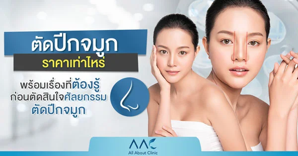 ตัดปีกจมูก ราคา